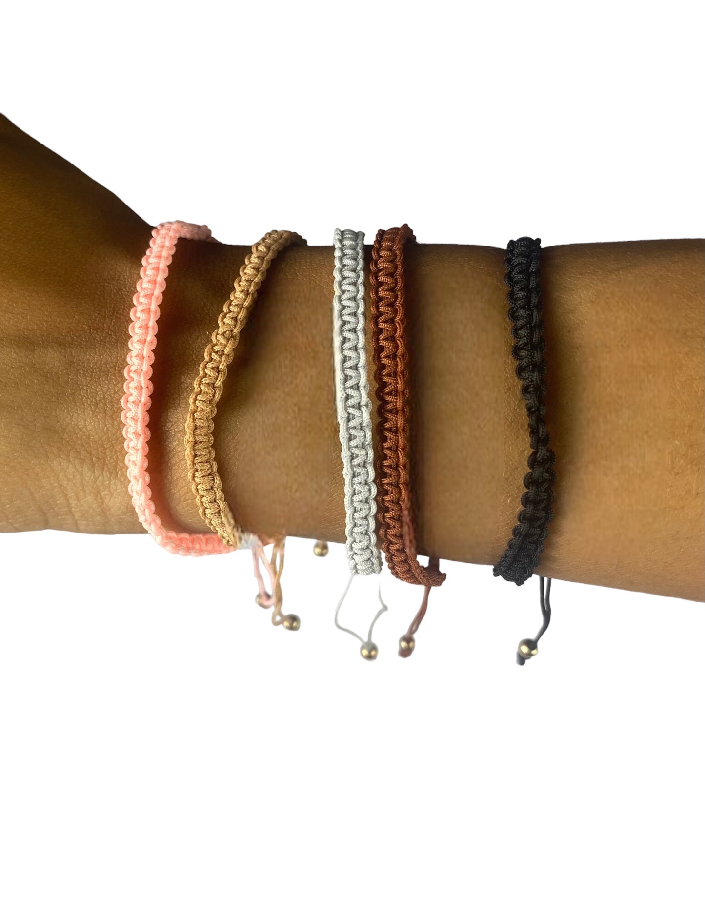 1pc Unisex Braided Bracelet Solid Color